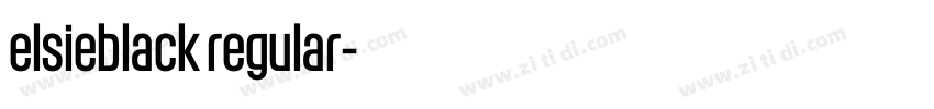 elsieblack regular字体转换 elsieblack regular字体转换